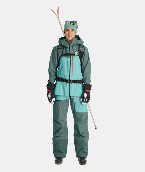 Ortovox Merino Freeride 3 Finger Wild Herbs Manusi Ski Femei [2]