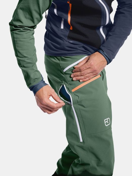 Ortovox Merino Naturetec Bacun Black Raven Pantaloni Ski Tura Barbati [3]