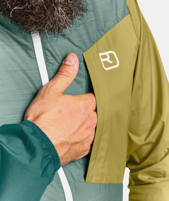 Ortovox Windbreaker Petrol Blue Geaca Drumetie Barbati [4]