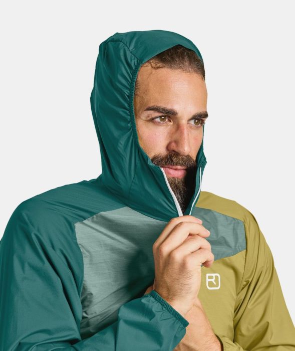 Ortovox Windbreaker Petrol Blue Geaca Drumetie Barbati [5]