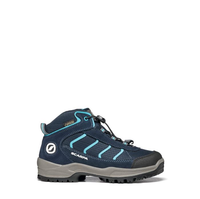 Scarpa Mistral Kid Gore-Tex Navy Turquoise Ghete Drumetie Copii [2]