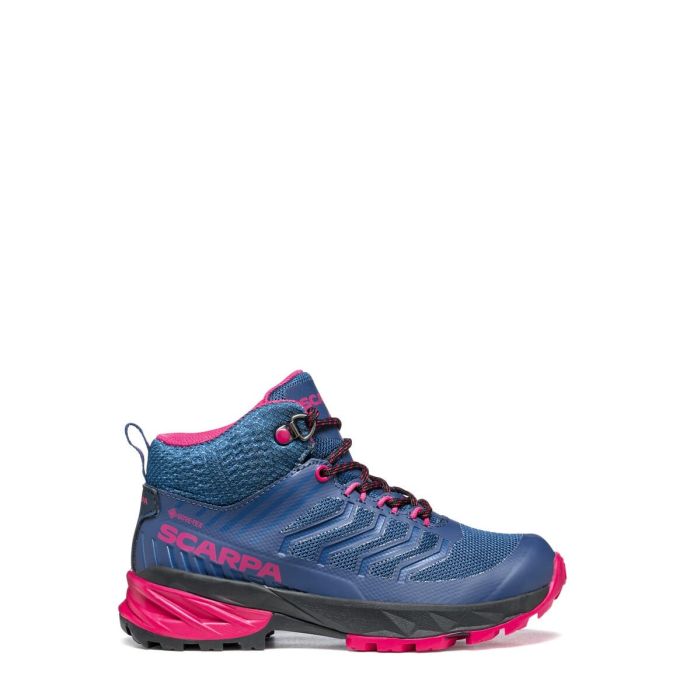 Scarpa Rush Mid Kid Gore-Tex Blue Fluxia Ghete Drumetie Copii [2]