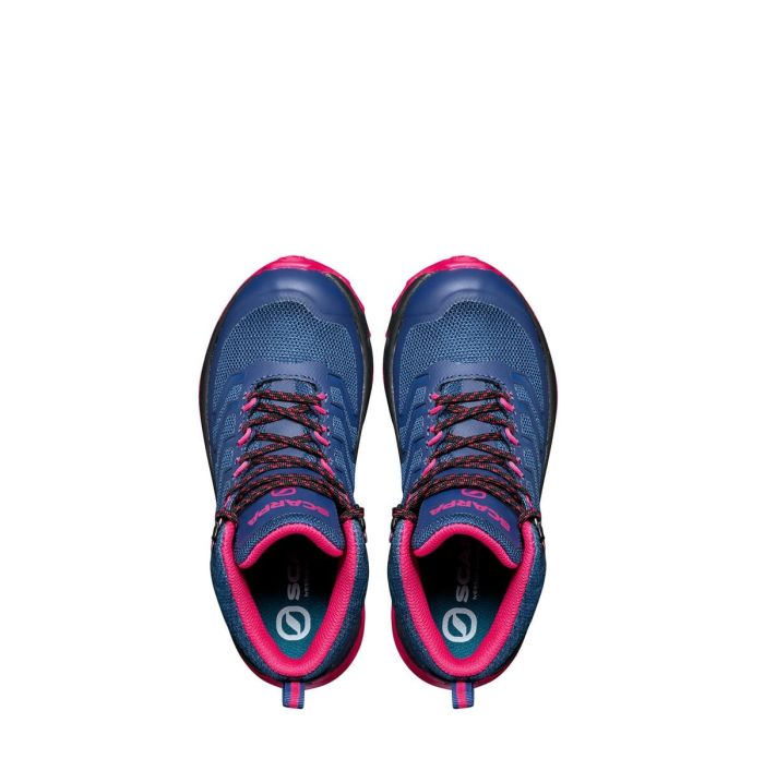 Scarpa Rush Mid Kid Gore-Tex Blue Fluxia Ghete Drumetie Copii [6]