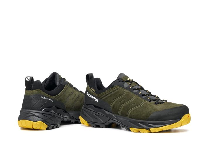 Scarpa Rush Trail Gore-Tex Thyme Green Mustard Pantofi Drumetie Barbati [6]