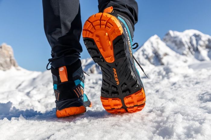 Scarpa Rush Trk Gore-Tex Pagoda Blue Mango Bocanci Drumetie Femei [10]