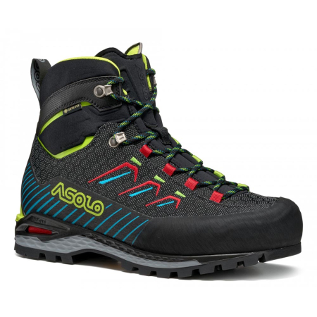 Camping & Drumetie - Bocanci Trekking Barbati Asolo Freney Light Mid Evo GV Black/Lime Green