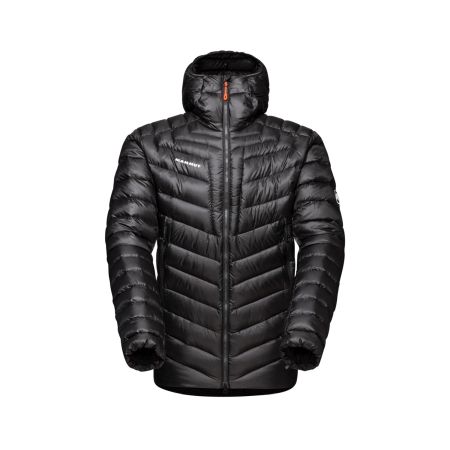 Sporturi de iarna - Mammut Broad Peak In Hooded Black White Geaca Puf Alpinism Barbati