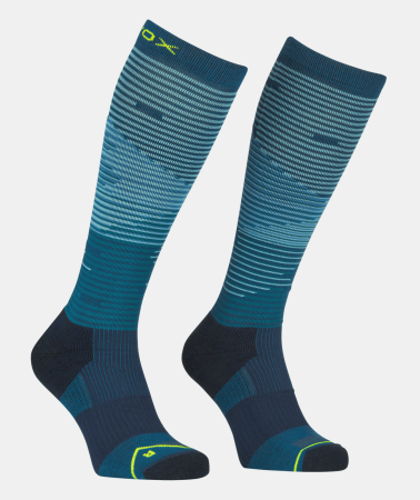 Sosete - Ortovox All Mountain Long Petrol Blue Sosete Merino Multisport Barbati