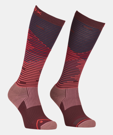 Sosete - Ortovox All Mountain Long Winetasting Sosete Merino Multisport Femei