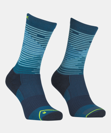 Sosete - Ortovox All Mountain Mid Petrol Blue Sosete Merino Multisport Barbati