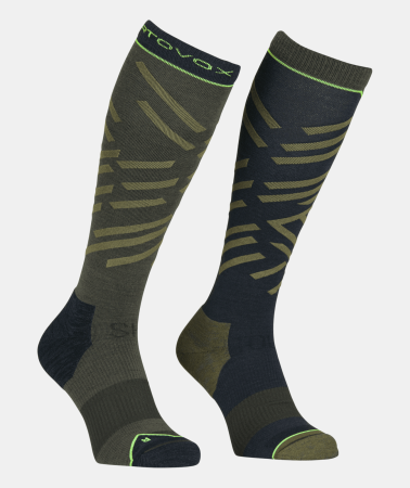 Accesorii barbati - Ortovox Ski Tour Long Dark Wild Herbs Sosete Merino Ski Barbati