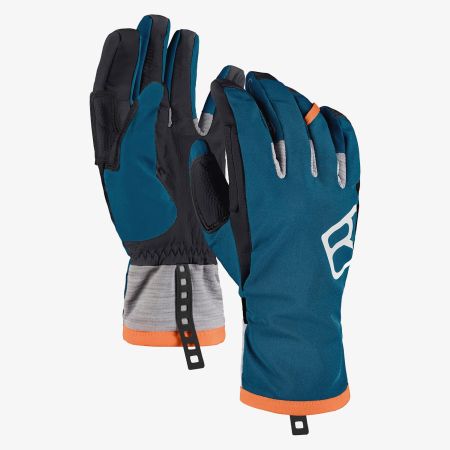 Accesorii barbati - Ortovox Tour Petrol Blue Manusi Merino Ski Barbati