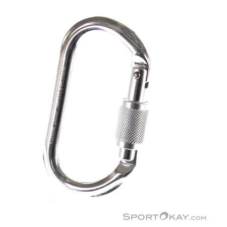 Carabiniere & Verigi - Petzl OK Screw-Lock Silver Carabiniera Ovala Filet