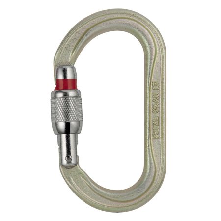 Carabiniere & Verigi - Petzl Oxan Screw-Lock Gold Carabiniera Ovala Filet