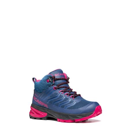Copii - Scarpa Rush Mid Kid Gore-Tex Blue Fluxia Ghete Drumetie Copii