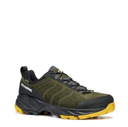 Pantofi barbati - Scarpa Rush Trail Gore-Tex Thyme Green Mustard Pantofi Drumetie Barbati