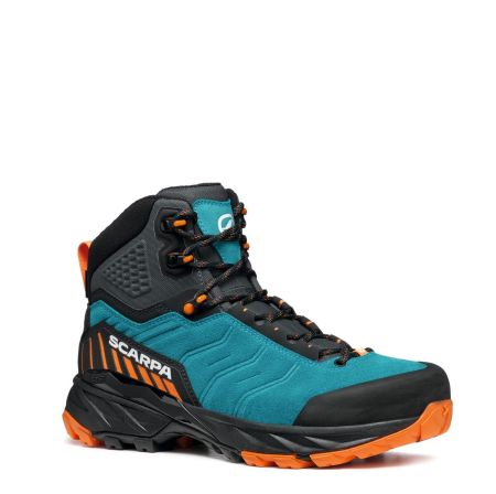 Ghete drumetie - Scarpa Rush Trk Gore-Tex Pagoda Blue Mango Bocanci Drumetie Barbati