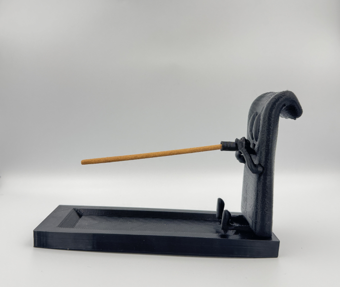 Suport bețişor parfumat în formǎ de pergament animat, 140x50x95 mm [4]