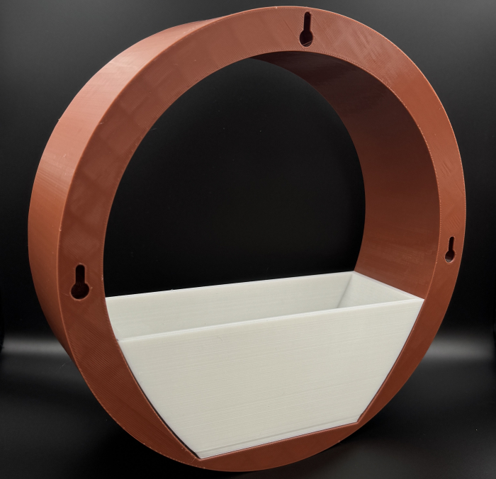 Suport pentru flori in formǎ rotundǎ de pus pe perete, 240x240mm [4]