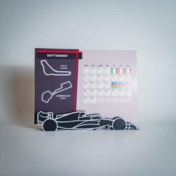 Calendar Formula1, de birou, sezon 2025 [3]