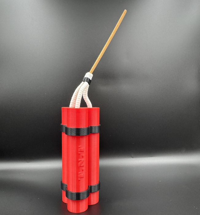 Suport bețişor parfumat în formǎ de dinamitǎ, 40x40x144 mm [4]