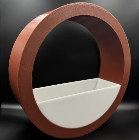 Suport perete - Suport pentru flori in formǎ rotundǎ de pus pe perete, 240x240mm