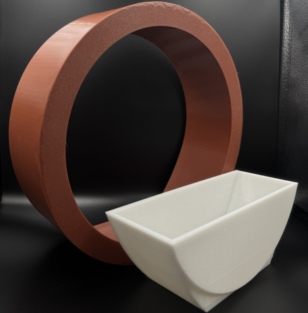 Suport pentru flori in formǎ rotundǎ de pus pe perete, 240x240mm [2]