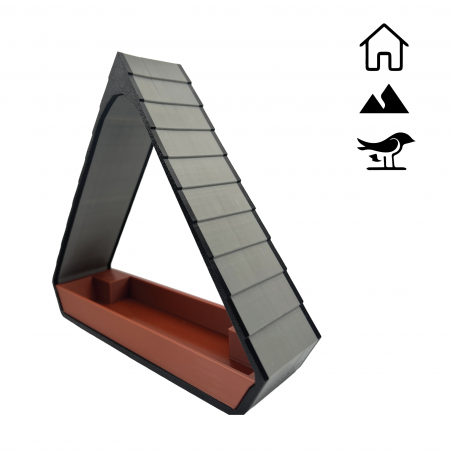 Hranitor de pasari care se lipeste de geam, model deosebit, multicolor, 210 x 200 [4]