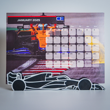 Calendar Formula 1, pentru birou, sezon 2025 [2]