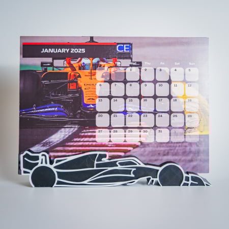 Produse - Calendar Formula 1, pentru birou, sezon 2025