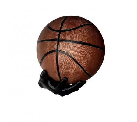 Suport perete - Suport de perete pentru mingi, Negru, baschet, NFL fotbal american, fotbal, volei, 10x10x8 cm