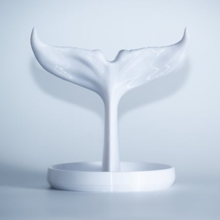 Suport perete - Suport elegant pentru bijuterii in formǎ de coadǎ, ideal pentru lanțic 145x120x150 mm