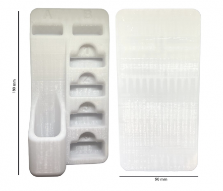 Suport perete, pentru aparate de ras One Blade, montare pe perete, Alb 90x180x20mm [3]