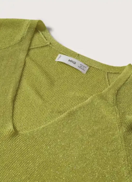 Bluză damă Mango inserții strălucitoare [2]