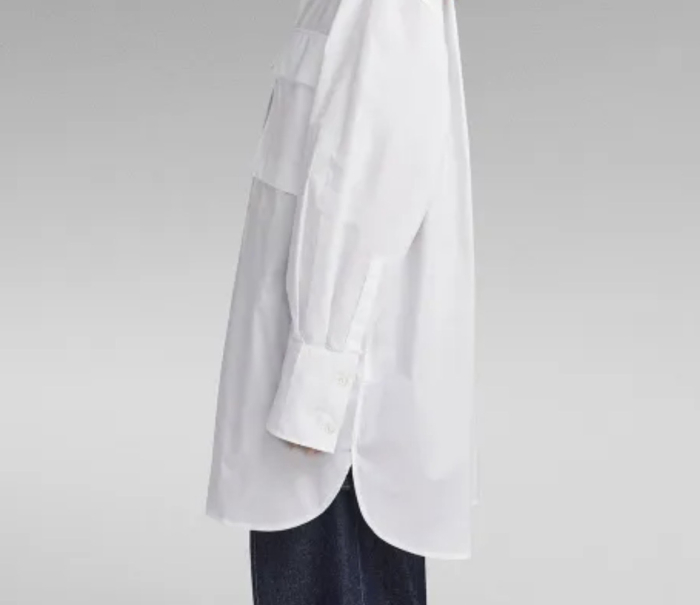 Cămașă Damă Oversized cu Buzunare Mari – Optic White [2]