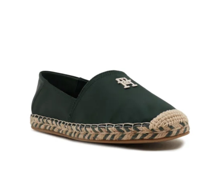 Espadrile Damă Tommy Hilfiger TH Satin Flat – Verde Hunter [2]