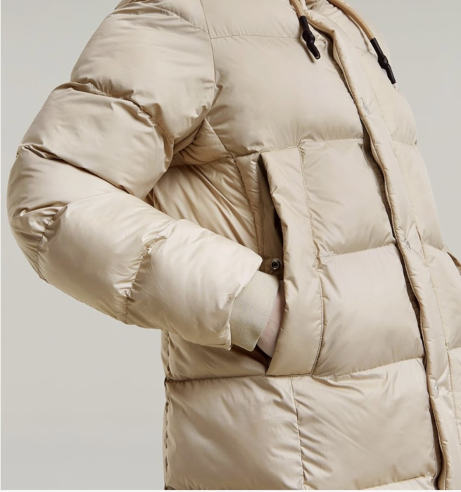 Geacă damă G-Star matlasată cu glugă – bej [2]