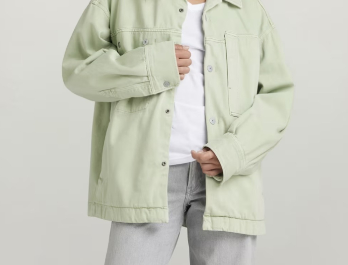 Jachetă Tip Cămașă G-Star RAW Oversized Verde [2]