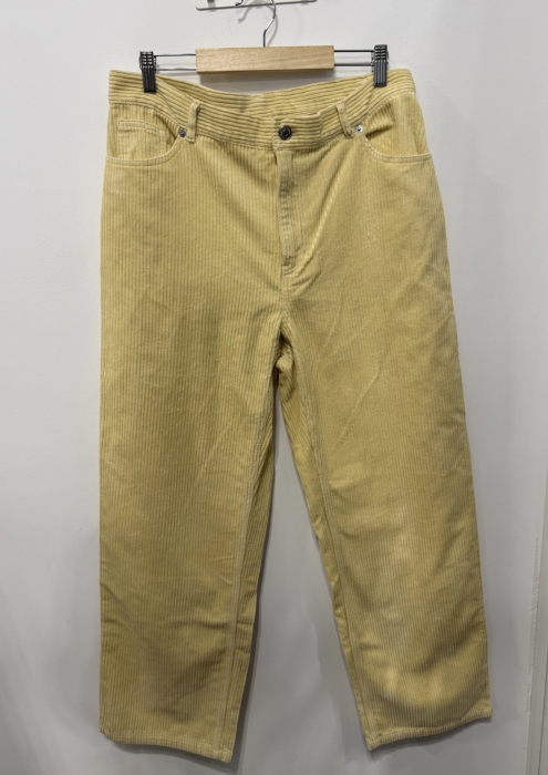 Pantaloni Galbeni din Reiat cu Croială Dreaptă Monki [2]