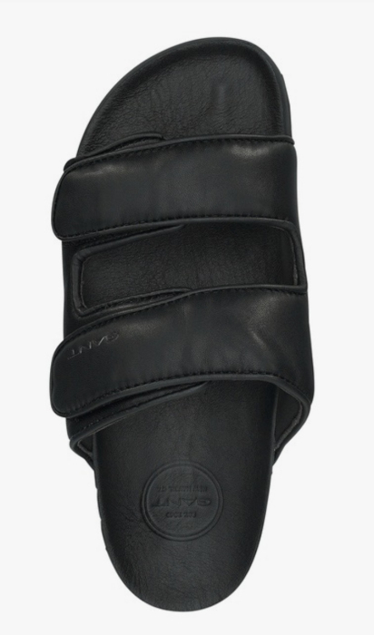 Papuci Premium din Piele Naturală GANT Mardale – Model Negru cu Barete Reglabile [3]