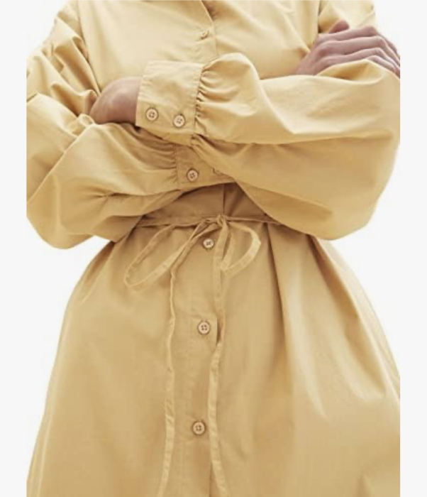 Rochie Cămașă Midi Tom Tailor Denim din Bumbac Bej / Camel [2]