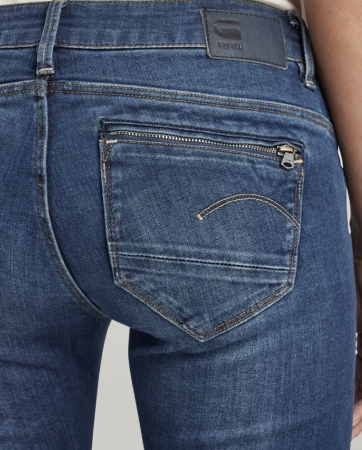 Blugi G-Star RAW Midge Zip Skinny, Mid Waist [1]