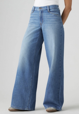 Blugi Levi's '94 Baggy Wide Leg pentru damă, Albastru [2]