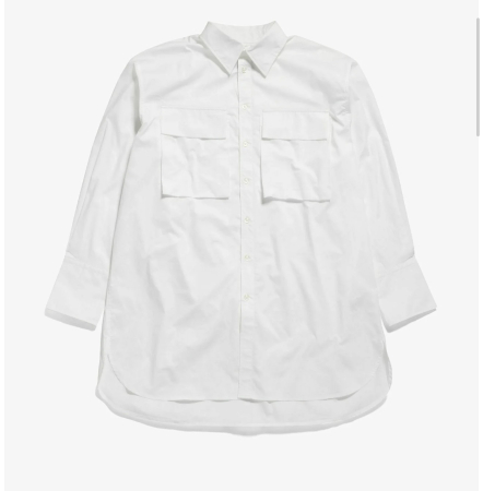 Camasi - Cămașă Damă Oversized cu Buzunare Mari – Optic White