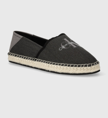 Balerini - Espadrile Damă Calvin Klein Jeans Espadrille ML BTW – Gri Grafit