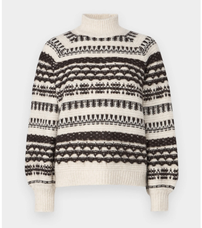 Pulovere & Cardigane - Pulover damă Vero Moda cu guler înalt și model jacquard