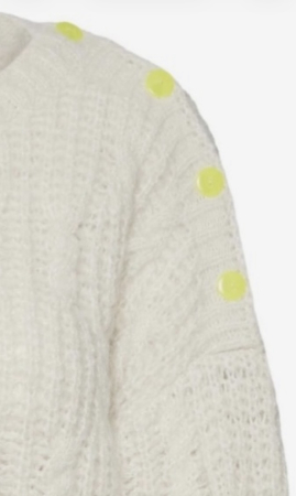 Pulover tricotat cu nasturi neon VERO MODA [1]