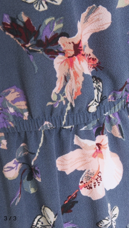 Rochie Casual de Vară din Viscoză cu Imprimeu Floral și Fluturi ONLY [2]