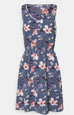 Rochie Casual de Vară din Viscoză cu Imprimeu Floral și Fluturi ONLY [0]