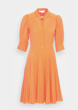 Rochii - Rochie Clos Tip Cămașă Closet London, Portocaliu Mandarin